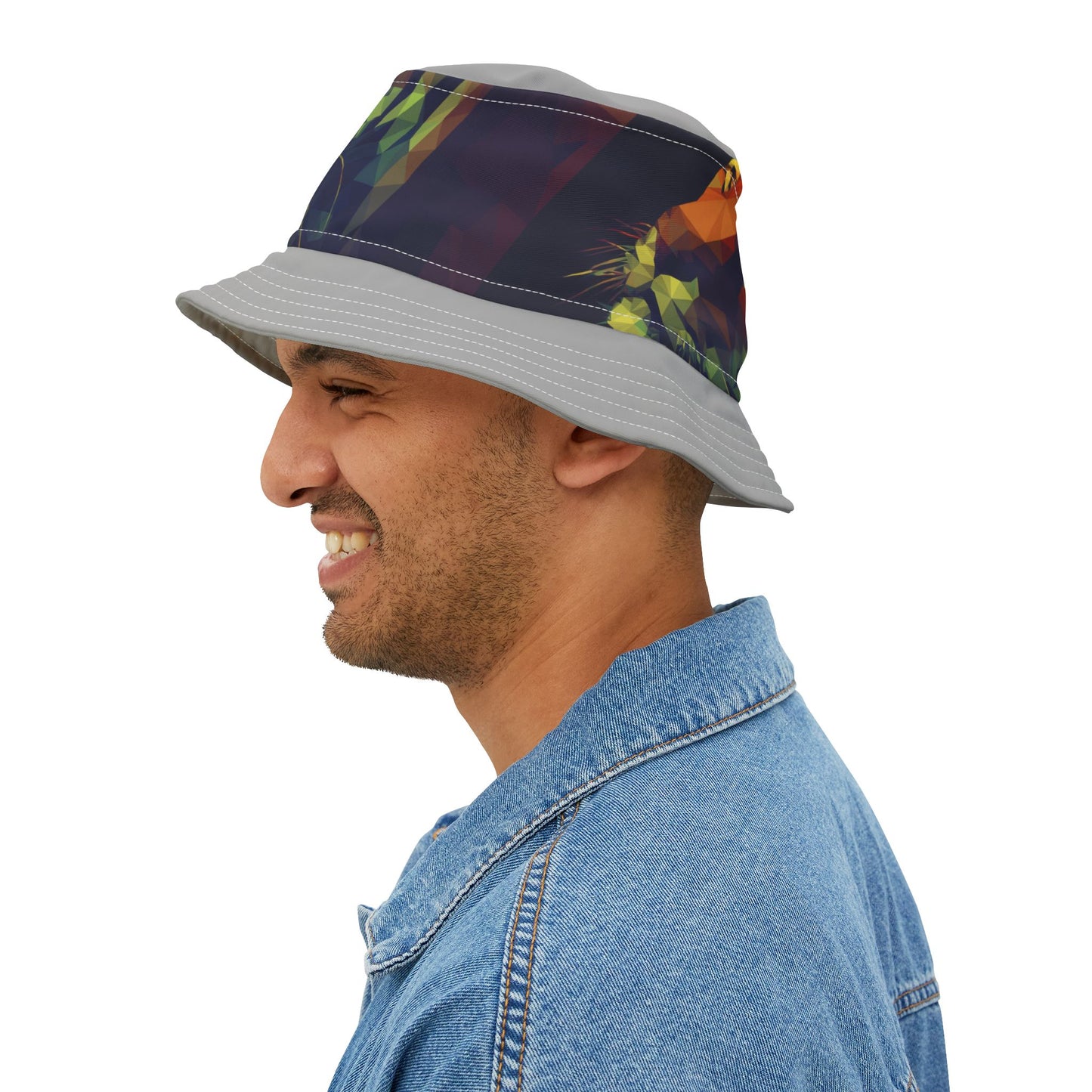 Vibrant Abstract Graphic Bucket Hat - Stylish & Trendy Summer Accessory