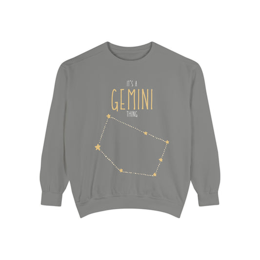 Gemini Sweatshirt, Zodiac Gift, Astrology Apparel, Unisex Pullover, Astrology Sweatshirt, Birthday Gift for Geminis