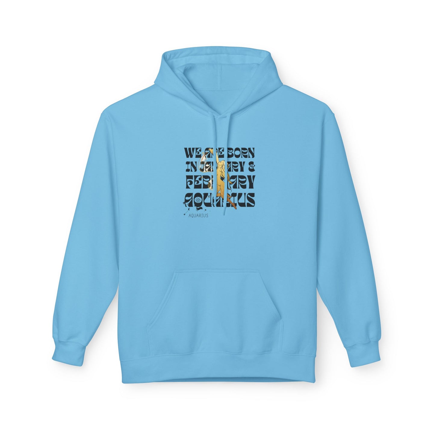 Born in February Fleece Hoodie, Unisex Sweatshirt, Cozy Gift for February Birthdays, Casual Wear, Inspirational Hoodie, Birthday Gift