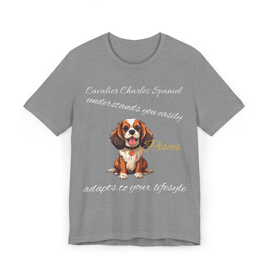 Cavalier Charles Spaniel Pisces T-Shirt - Perfect for Dog Lovers