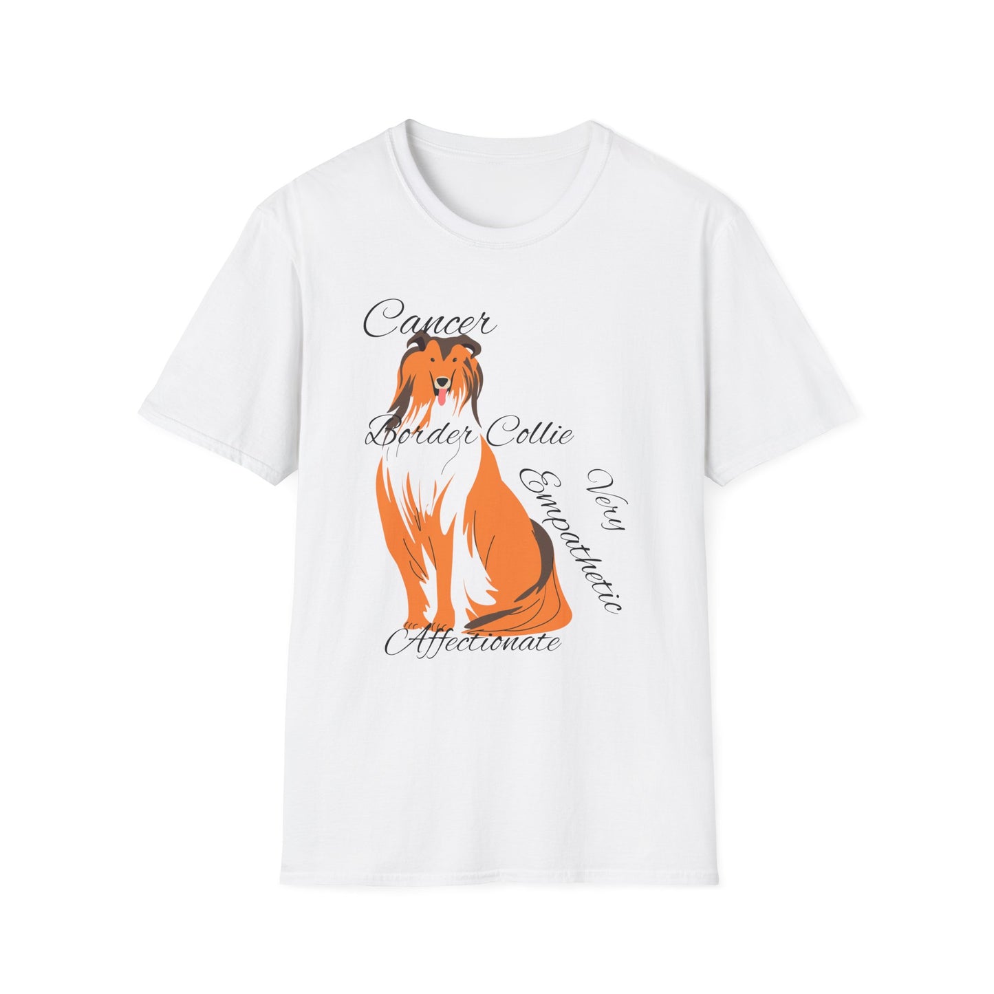 Border Collie Lover Unisex Softstyle T-Shirt - Express Your Affection for This Adorable Breed