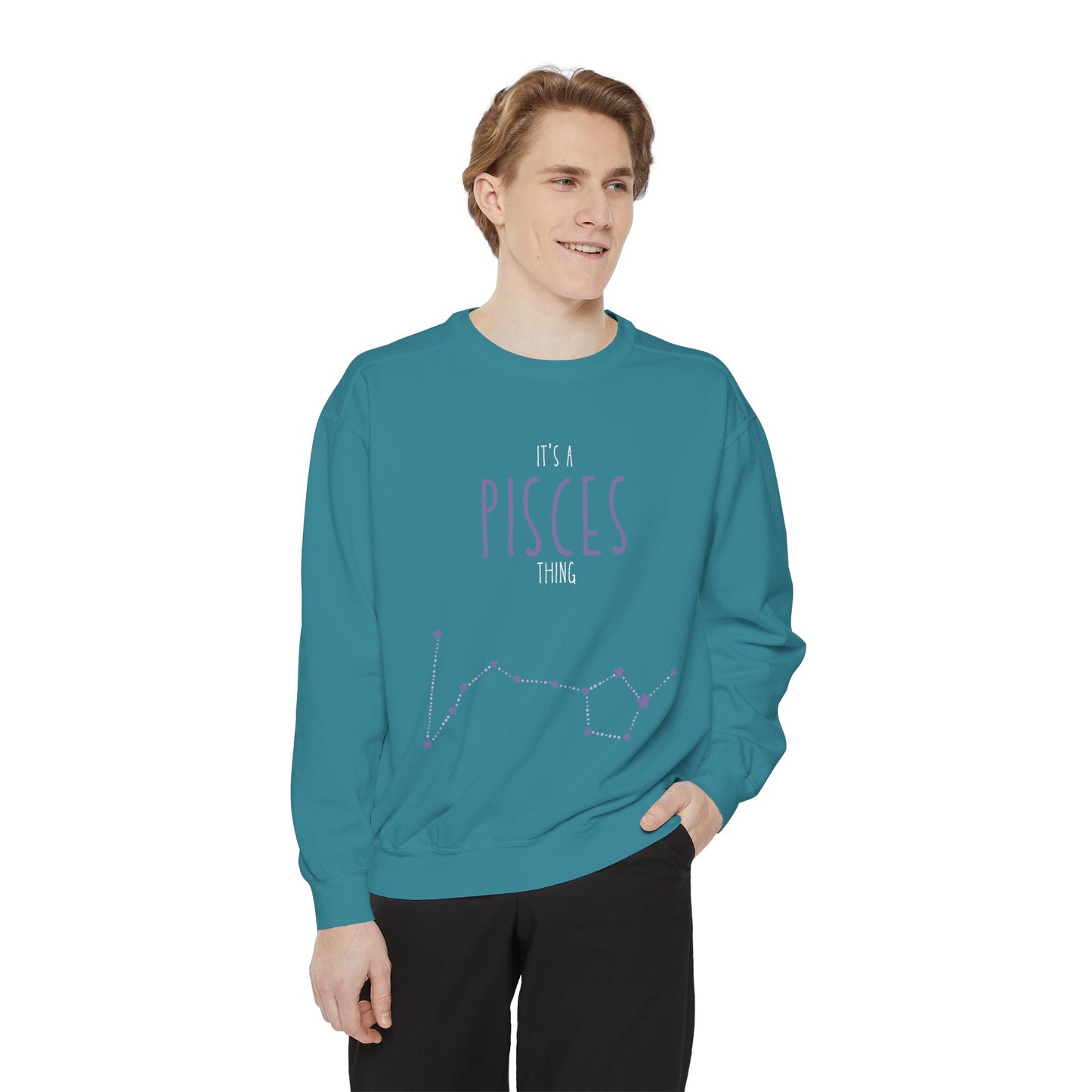 Pisces Zodiac Sweatshirt – Cozy Astrology Gift for Her, Unisex Pullover for Astrology Lovers, Birthday, Everyday Wear, Casual Style