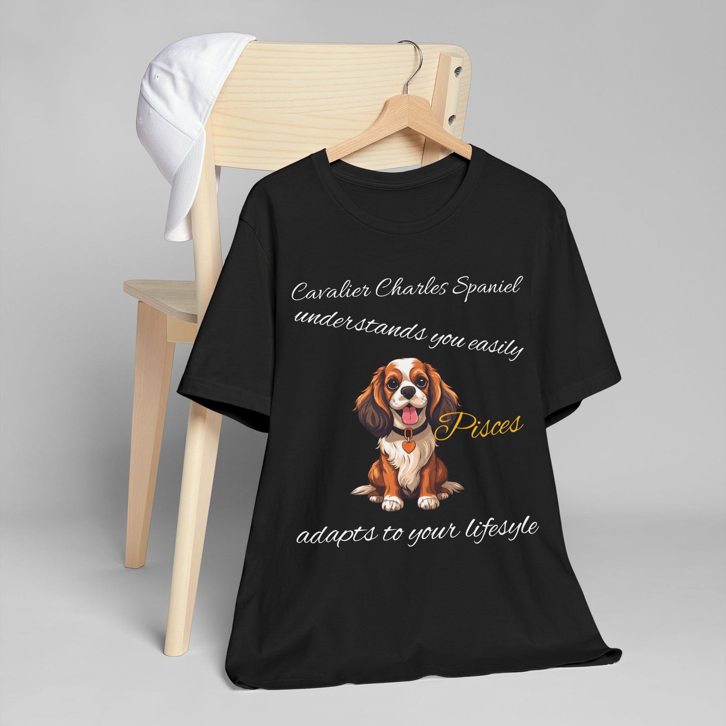 Cavalier Charles Spaniel Pisces T-Shirt - Perfect for Dog Lovers