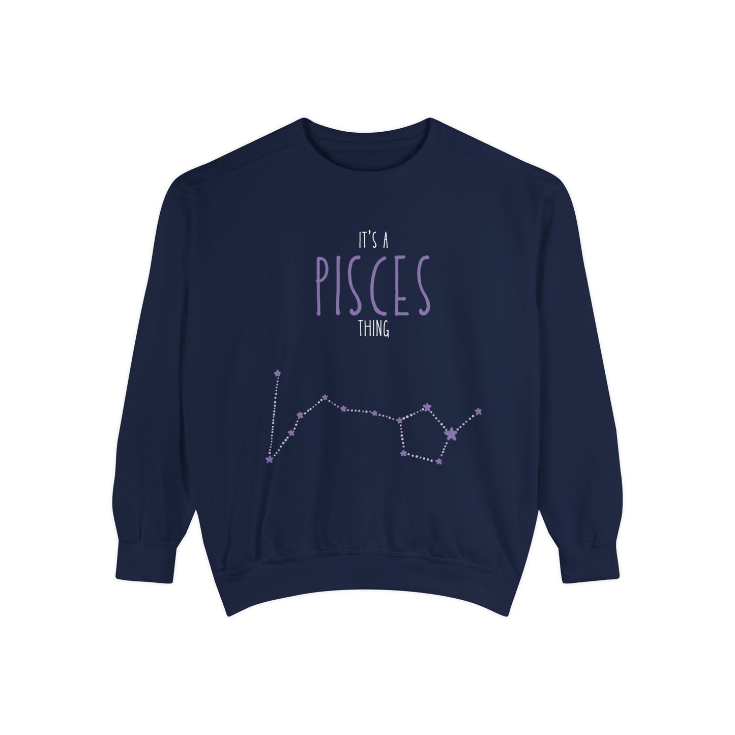 Pisces Zodiac Sweatshirt – Cozy Astrology Gift for Her, Unisex Pullover for Astrology Lovers, Birthday, Everyday Wear, Casual Style