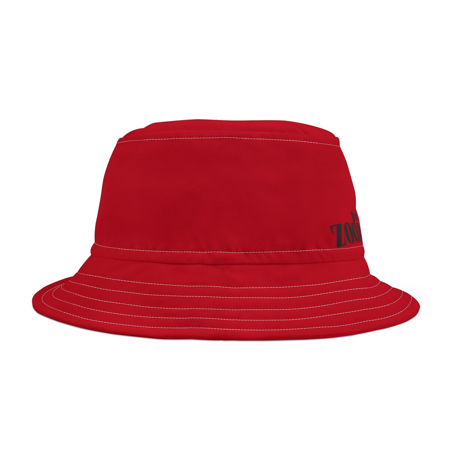 Zodiac 4 Wear Red Bucket Hat - Trendy Sun Protection for Astrology Lovers