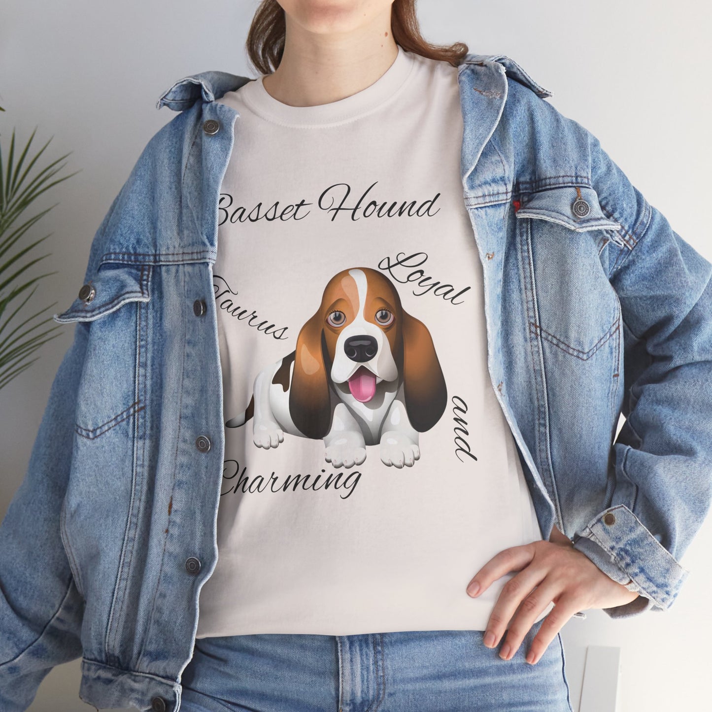 Cute Beagle Dog Graphic Unisex Heavy Cotton Tee