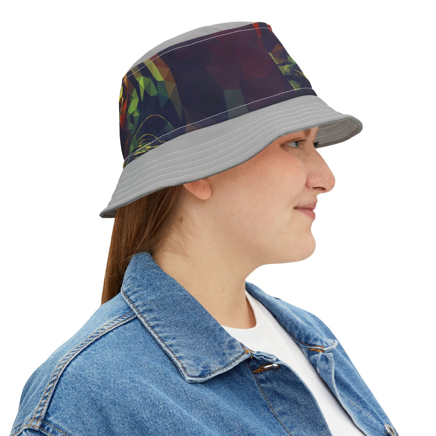 Vibrant Abstract Graphic Bucket Hat - Stylish & Trendy Summer Accessory