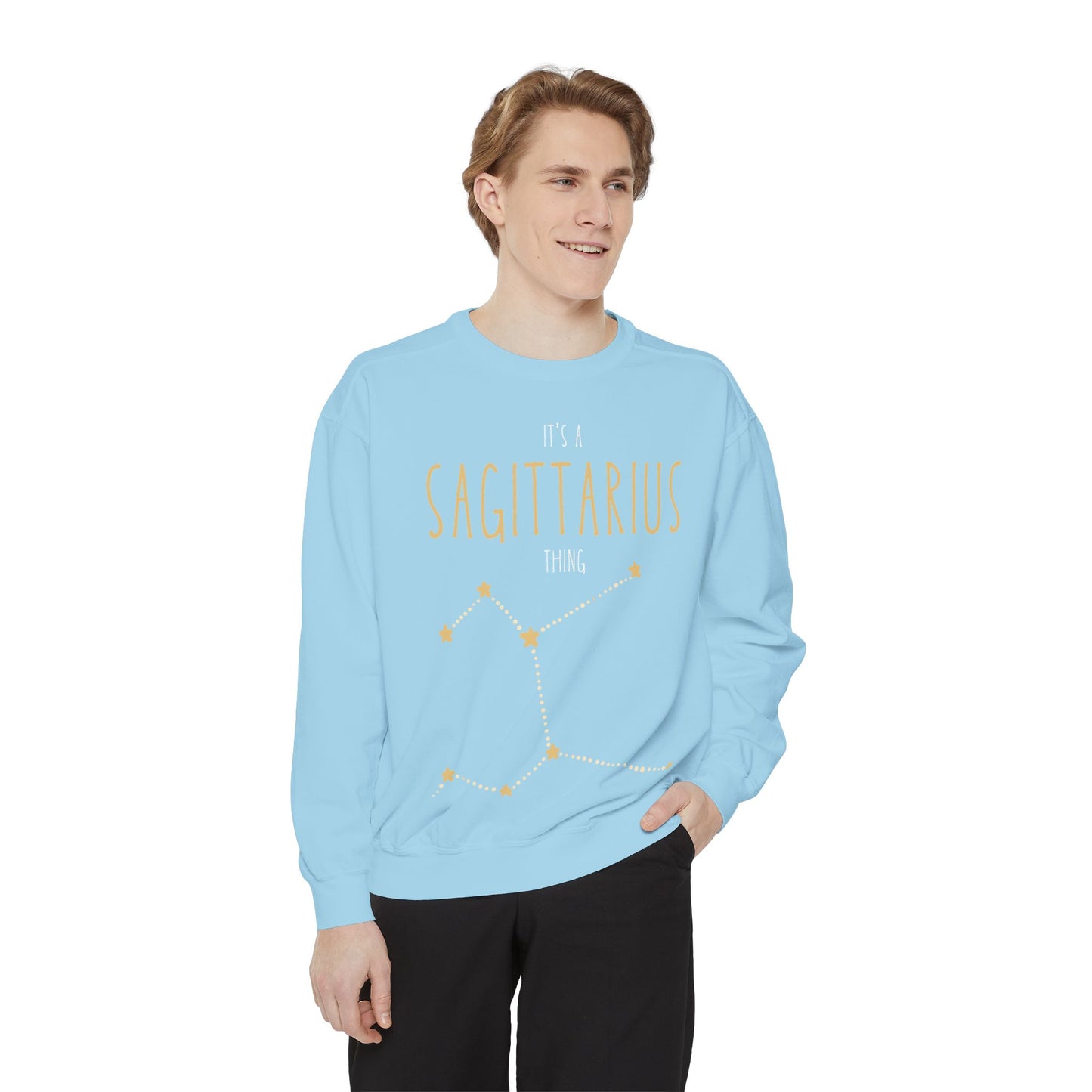 Sagittarius Constellation Sweatshirt | Unisex Garment-Dyed Apparel for Astrology Lovers, Cozy Astrology Gift, Birthday Gift, Zodiac Fashion