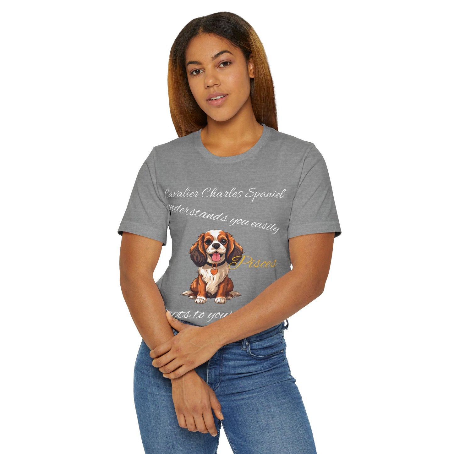 Cavalier Charles Spaniel Pisces T-Shirt - Perfect for Dog Lovers