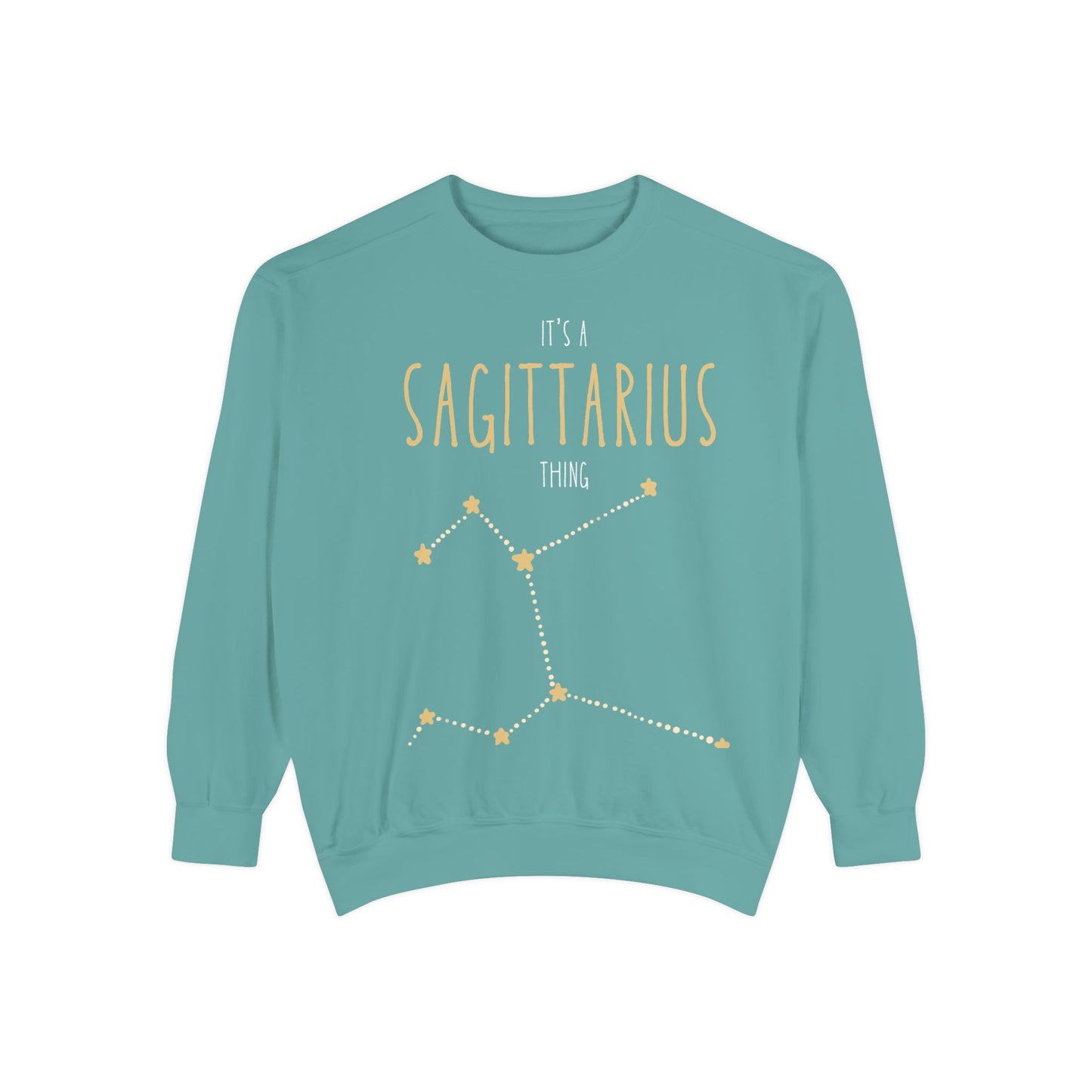 Sagittarius Constellation Sweatshirt | Unisex Garment-Dyed Apparel for Astrology Lovers, Cozy Astrology Gift, Birthday Gift, Zodiac Fashion