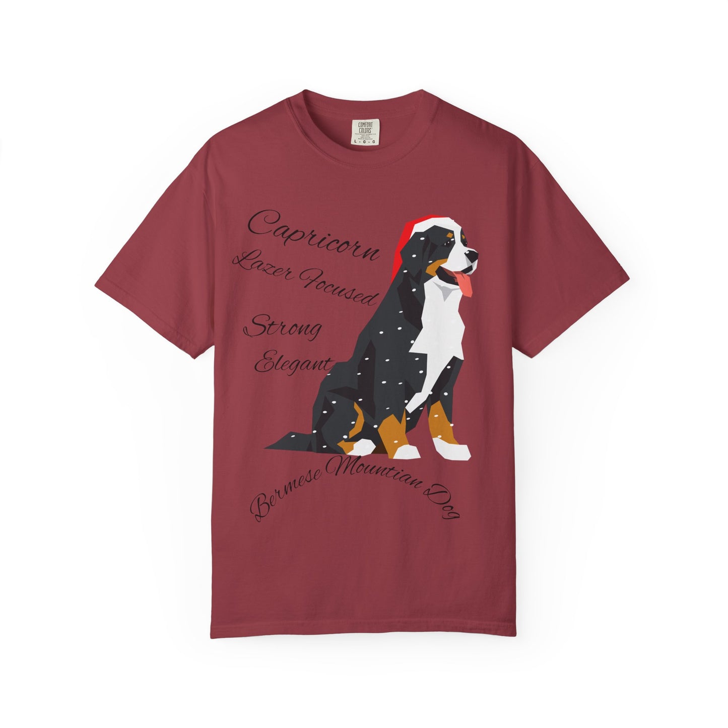 Capricorn Dog Unisex Garment-Dyed T-Shirt - Strong, Elegant, and Lazer Focused