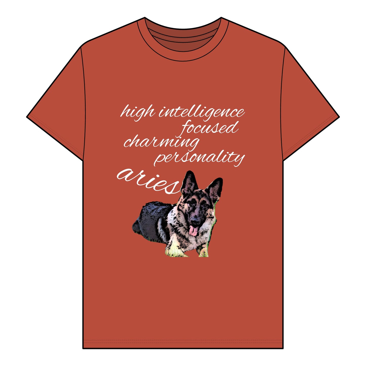 Unisex Organic T-Shirt - Adorable German Shepherd Design