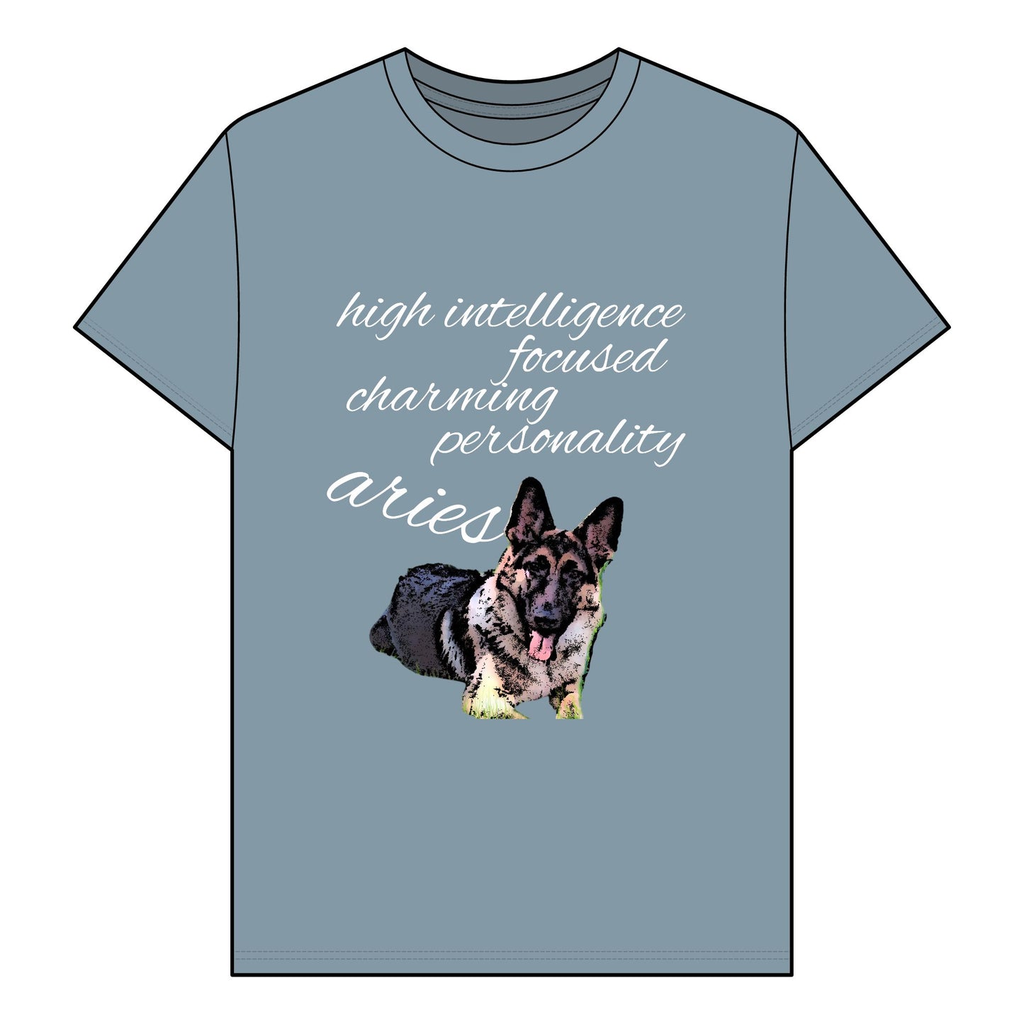Unisex Organic T-Shirt - Adorable German Shepherd Design
