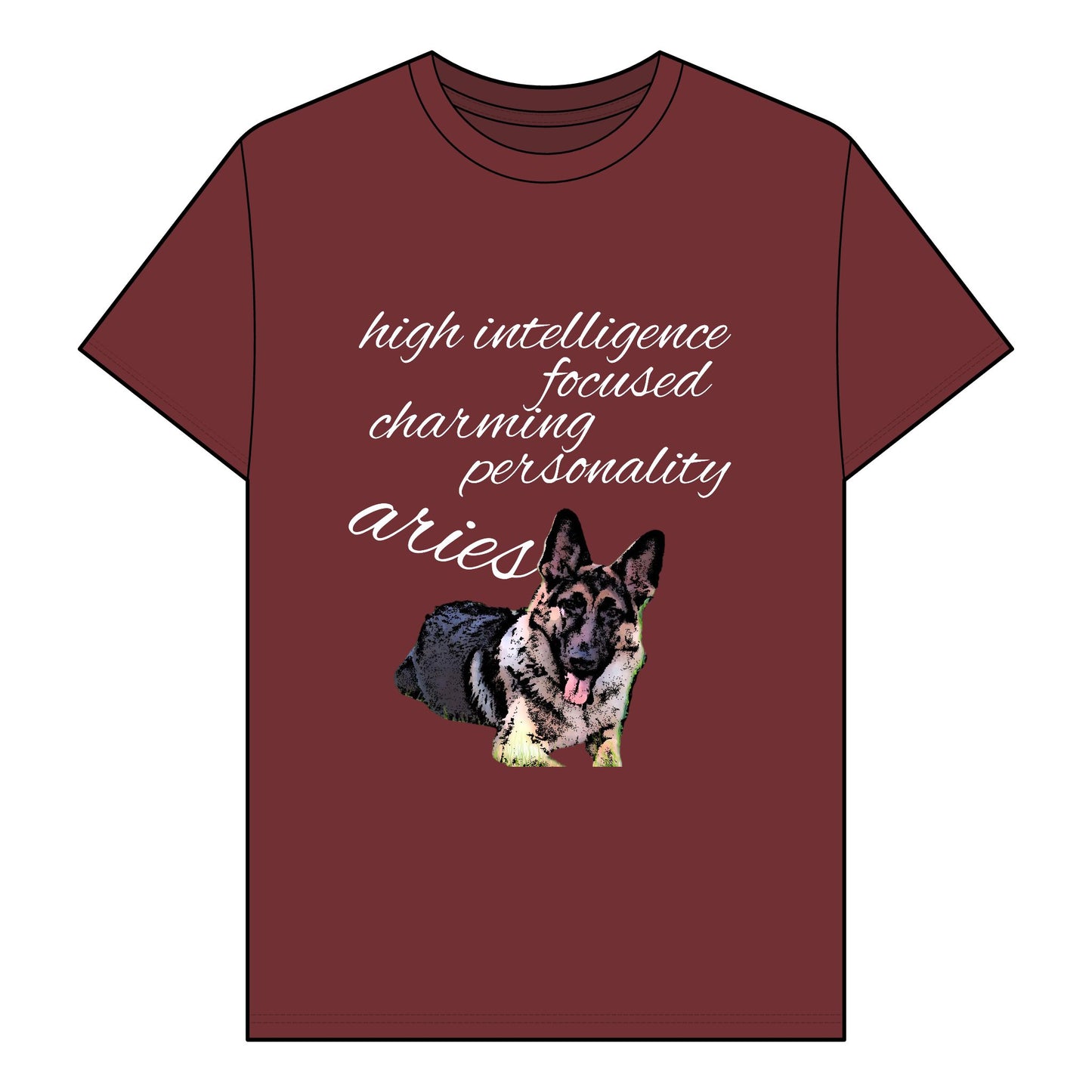 Unisex Organic T-Shirt - Adorable German Shepherd Design