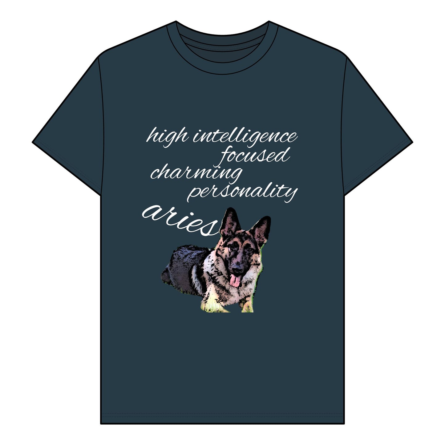 Unisex Organic T-Shirt - Adorable German Shepherd Design