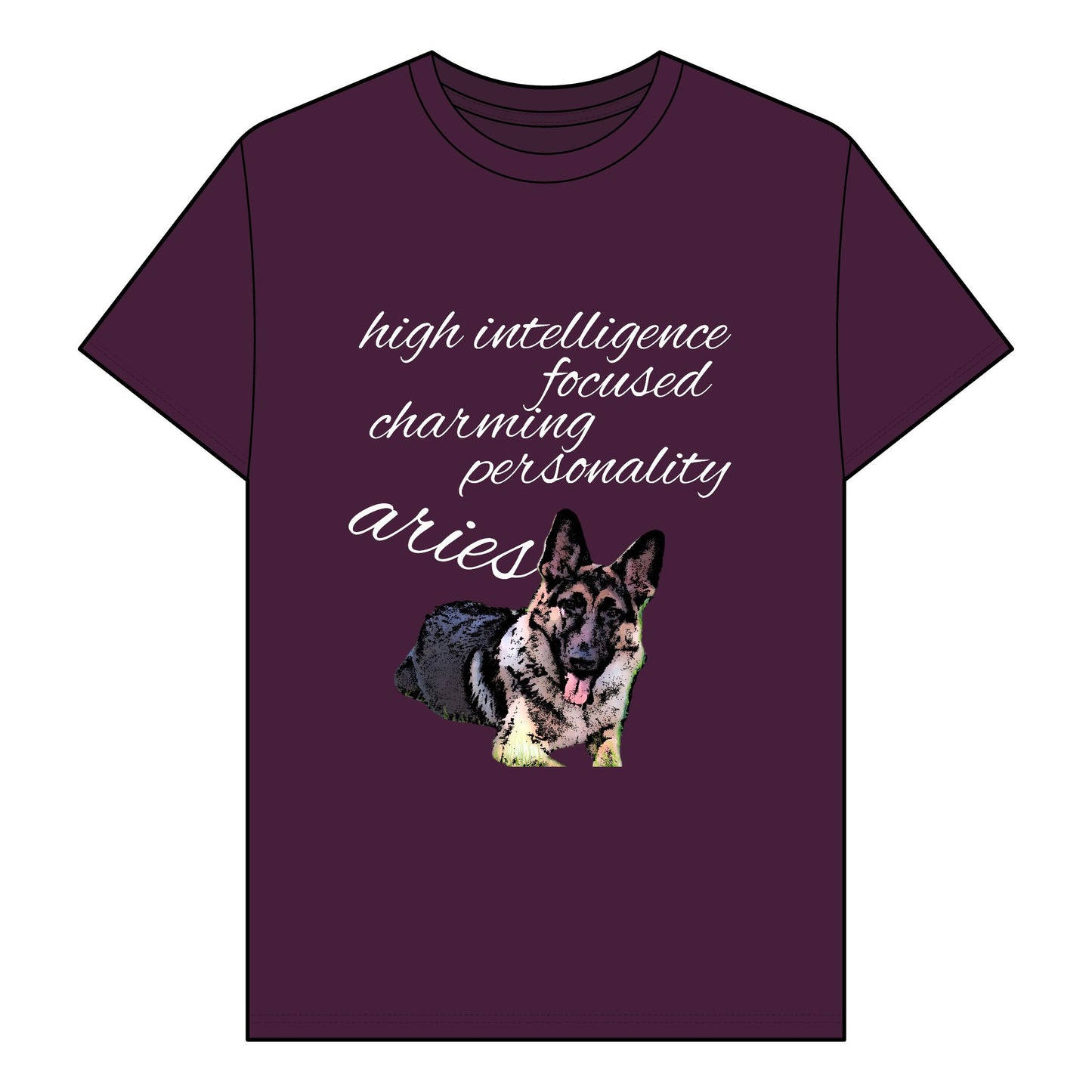 Unisex Organic T-Shirt - Adorable German Shepherd Design