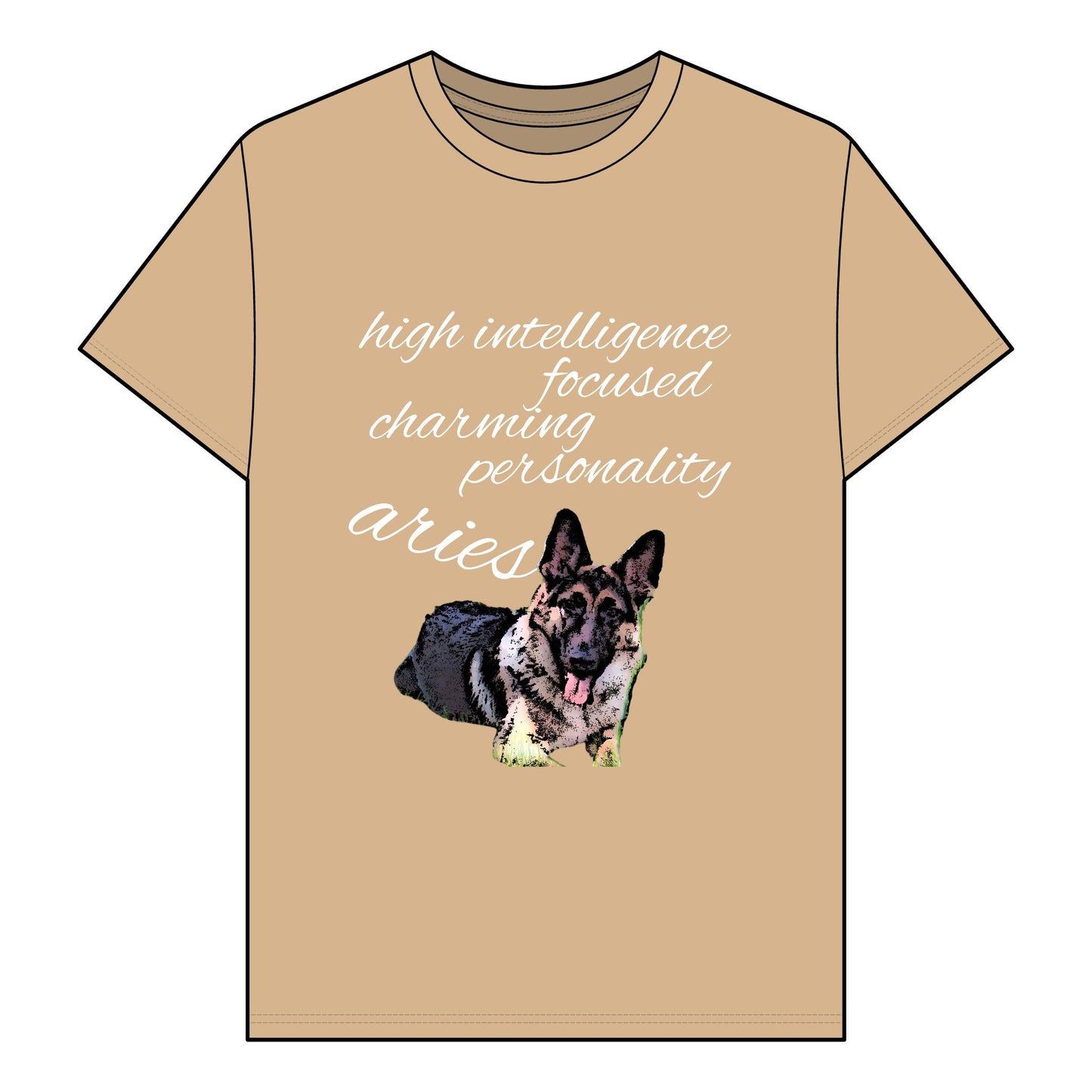 Unisex Organic T-Shirt - Adorable German Shepherd Design