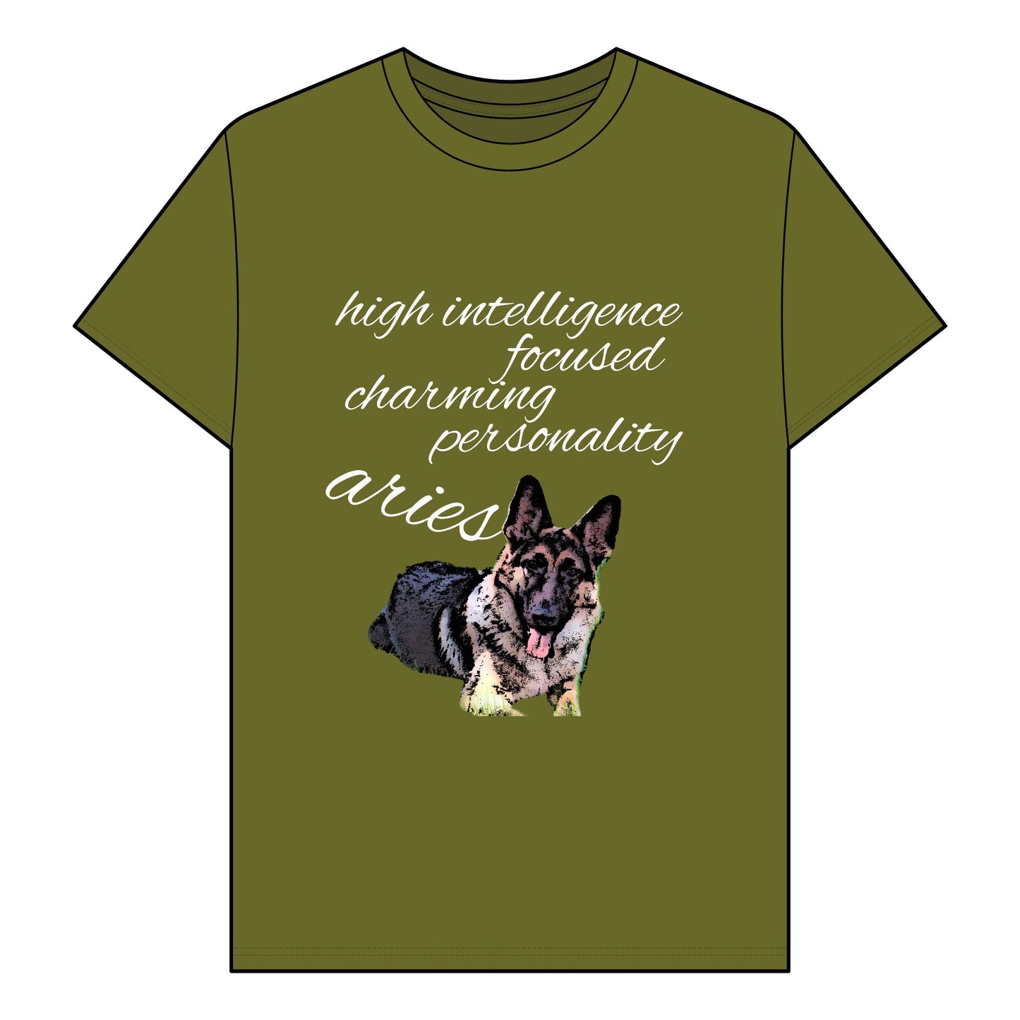 Unisex Organic T-Shirt - Adorable German Shepherd Design