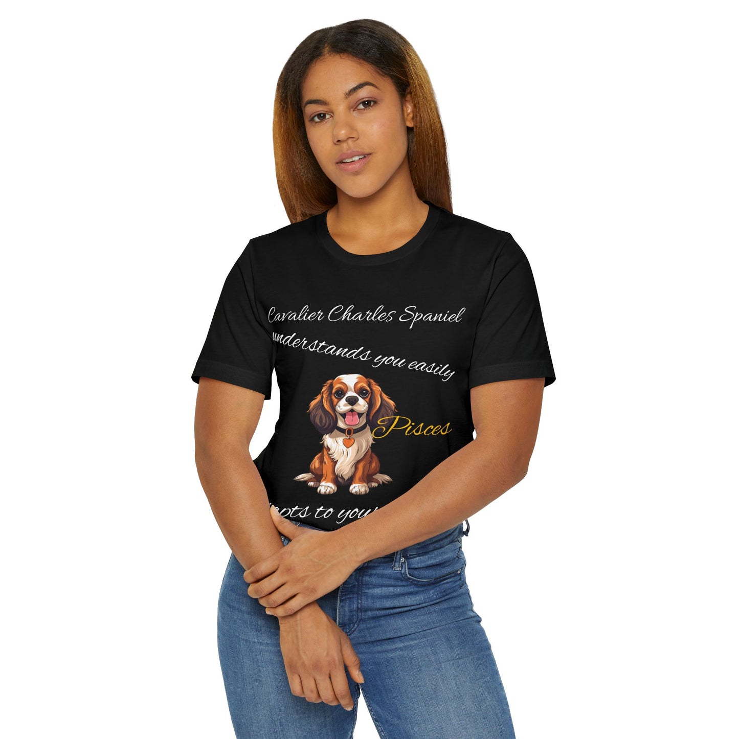 Cavalier Charles Spaniel Pisces T-Shirt - Perfect for Dog Lovers