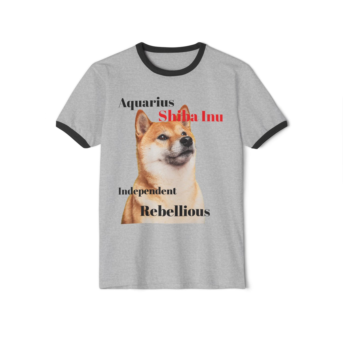 Shiba Inu Astrology Ringer T-Shirt for Dog Lovers