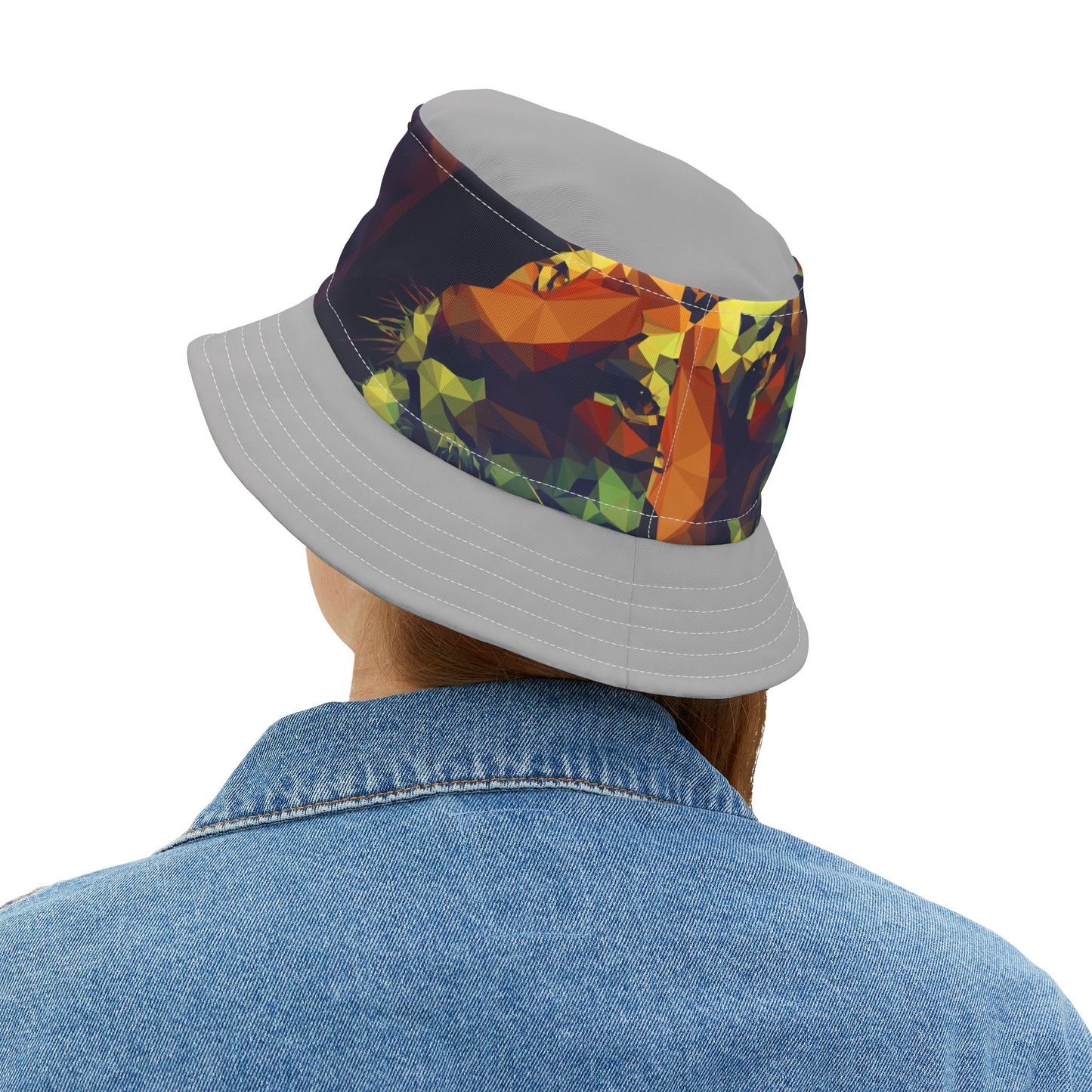 Vibrant Abstract Graphic Bucket Hat - Stylish & Trendy Summer Accessory