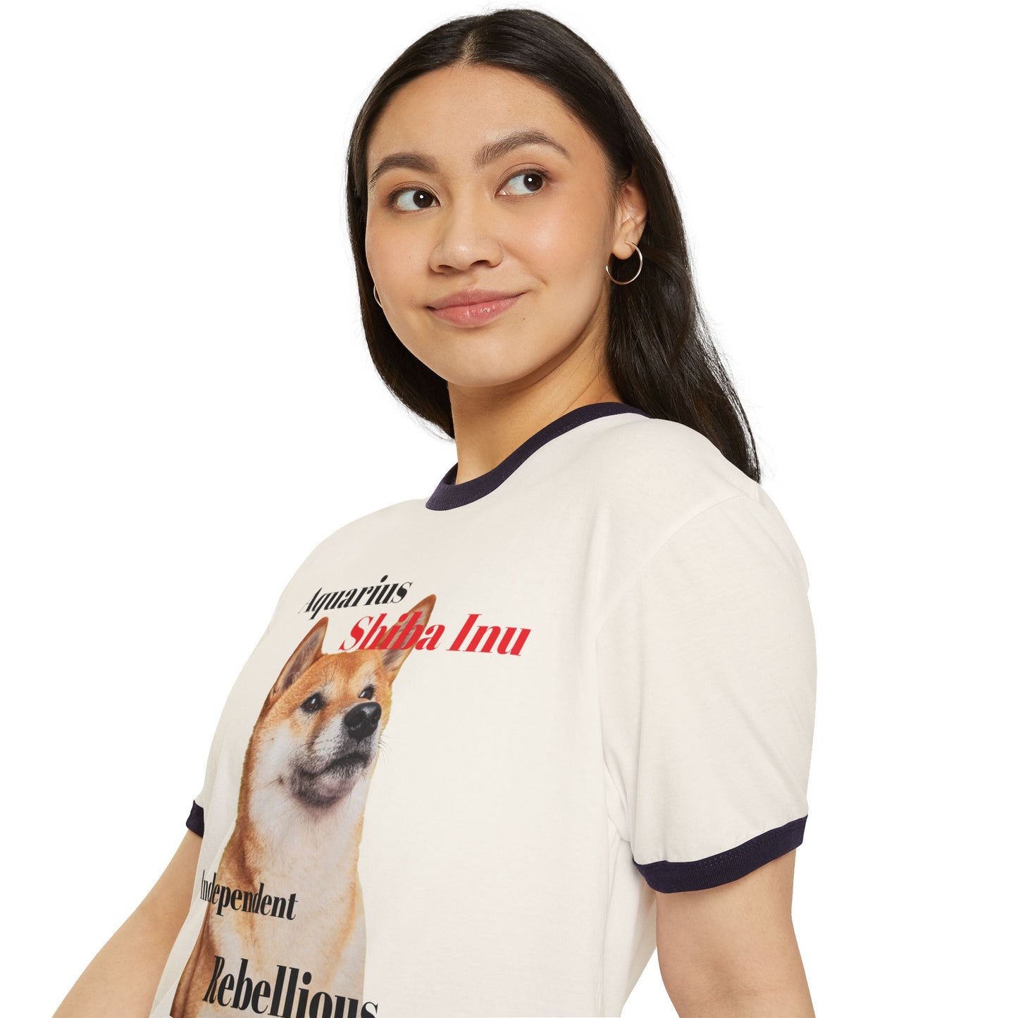 Shiba Inu Astrology Ringer T-Shirt for Dog Lovers