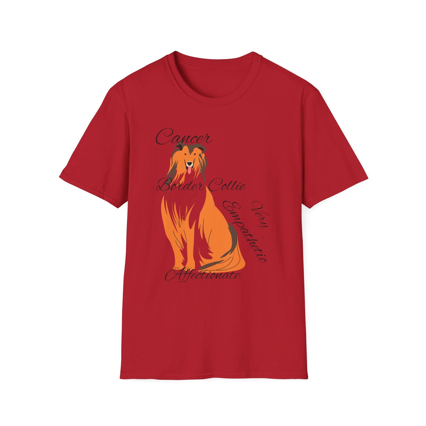 Border Collie Lover Unisex Softstyle T-Shirt - Express Your Affection for This Adorable Breed