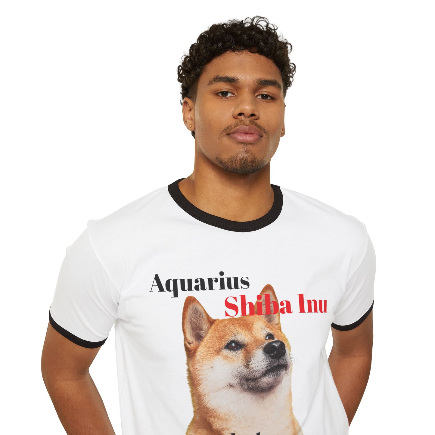 Shiba Inu Astrology Ringer T-Shirt for Dog Lovers