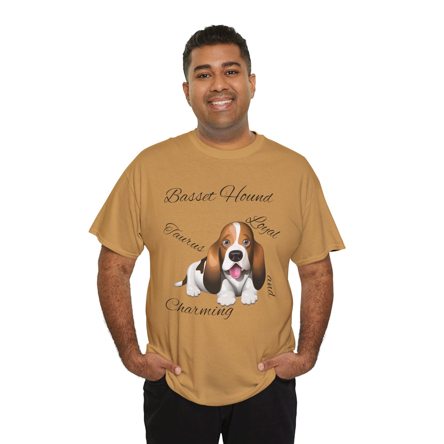 Cute Beagle Dog Graphic Unisex Heavy Cotton Tee