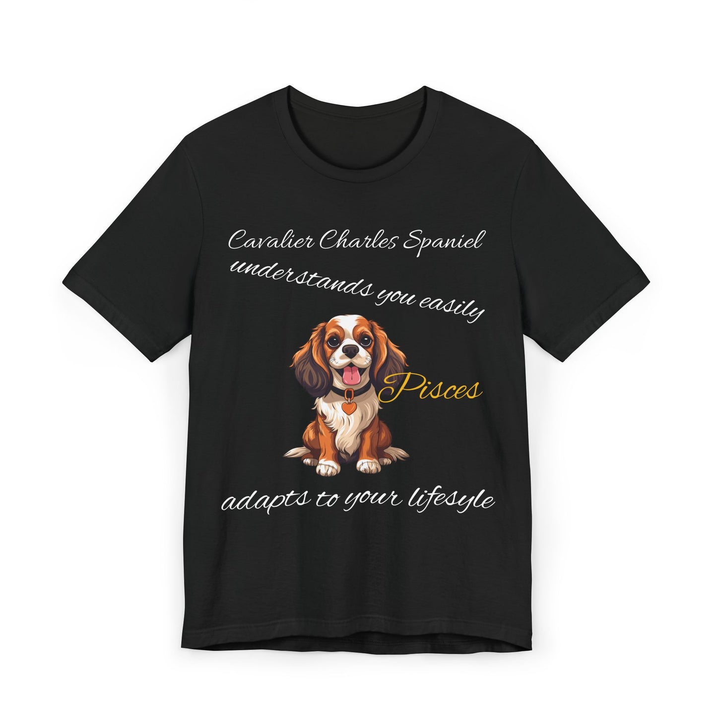 Cavalier Charles Spaniel Pisces T-Shirt - Perfect for Dog Lovers