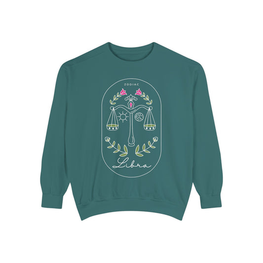 Libra Horoscope Sweatshirt - Cozy Astrology Gift, Unisex Pullover, Zodiac Fashion, Casual Wear, Horoscope Apparel, Birthday Gift