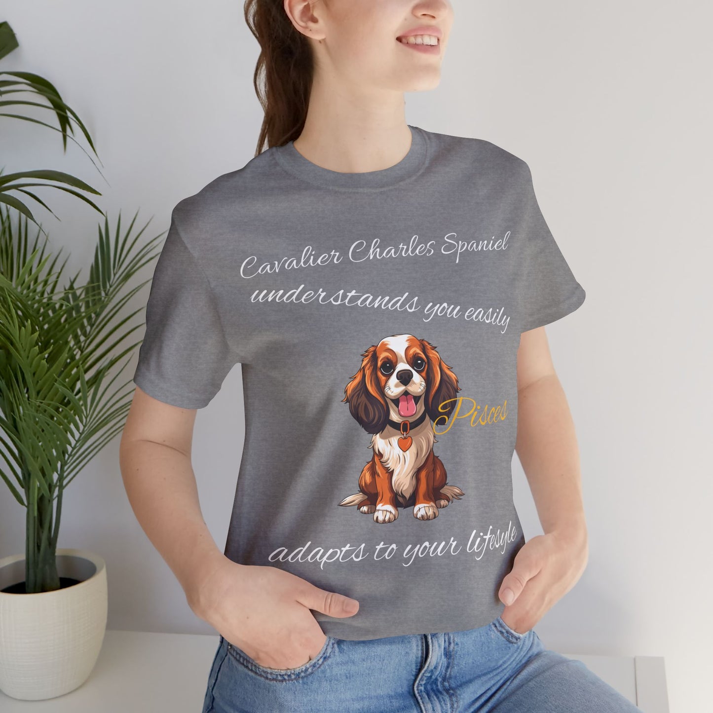 Cavalier Charles Spaniel Pisces T-Shirt - Perfect for Dog Lovers