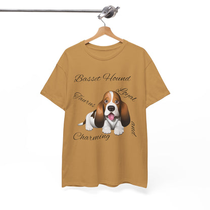 Cute Beagle Dog Graphic Unisex Heavy Cotton Tee