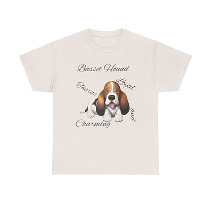 Cute Beagle Dog Graphic Unisex Heavy Cotton Tee