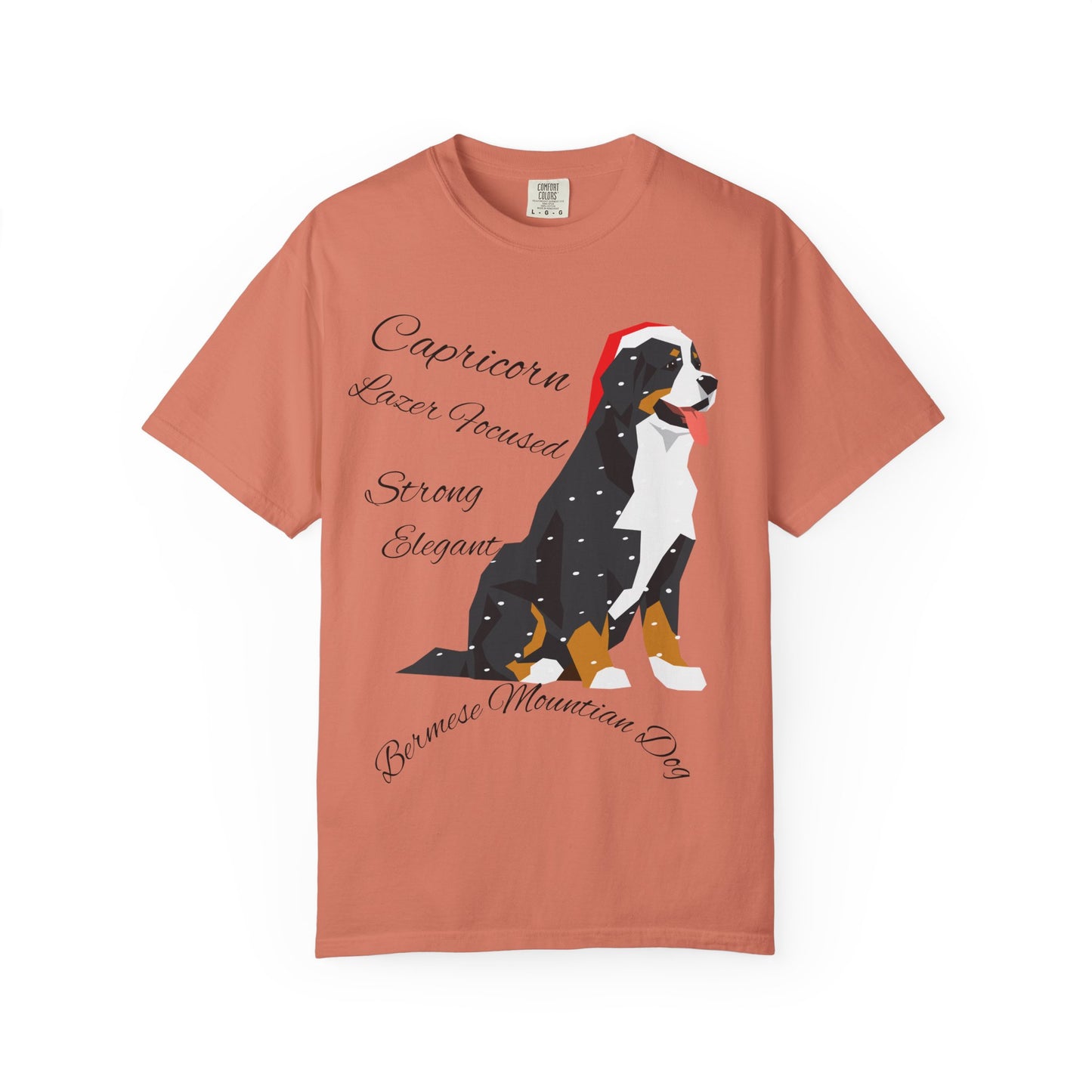 Capricorn Dog Unisex Garment-Dyed T-Shirt - Strong, Elegant, and Lazer Focused