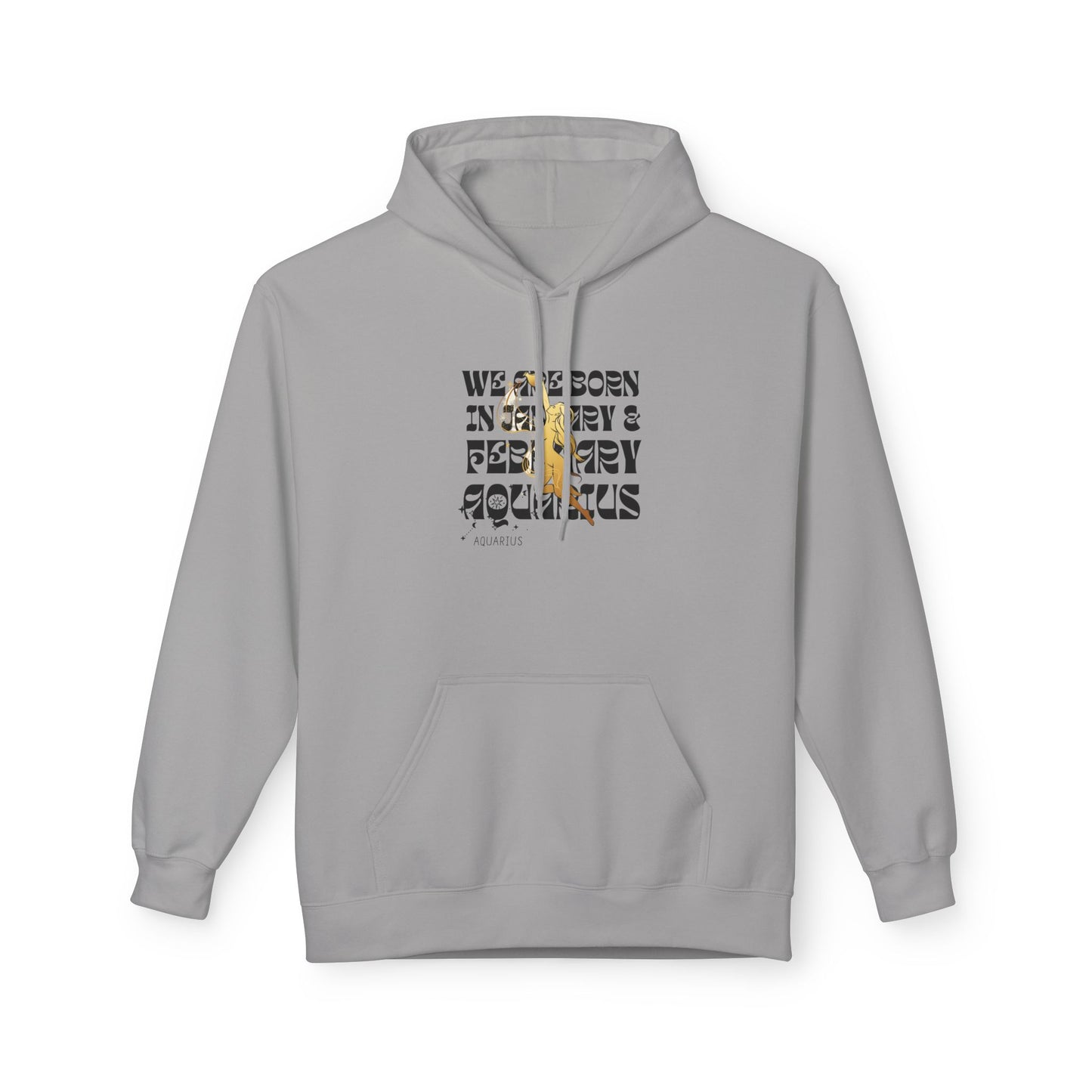 Born in February Fleece Hoodie, Unisex Sweatshirt, Cozy Gift for February Birthdays, Casual Wear, Inspirational Hoodie, Birthday Gift