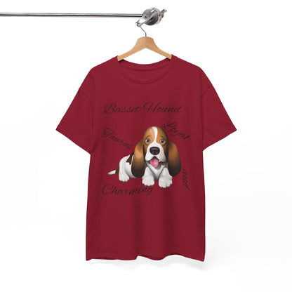 Cute Beagle Dog Graphic Unisex Heavy Cotton Tee