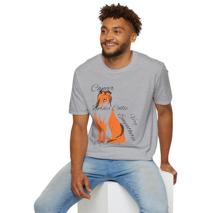 Border Collie Lover Unisex Softstyle T-Shirt - Express Your Affection for This Adorable Breed