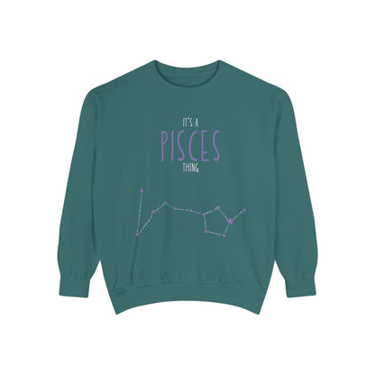 Pisces Zodiac Sweatshirt – Cozy Astrology Gift for Her, Unisex Pullover for Astrology Lovers, Birthday, Everyday Wear, Casual Style