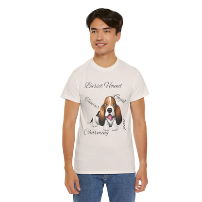 Cute Beagle Dog Graphic Unisex Heavy Cotton Tee