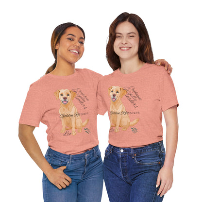 Golden Retriever Love Unisex Tee - Celebrate Your Furry Friend!