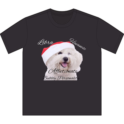 Libra Havanese Dog Lover Unisex Sueded T-Shirt - Affectionate & Bubbly Personality Gift