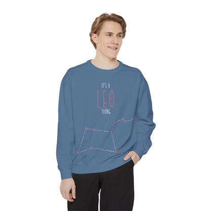 Leo Zodiac Sweatshirt, Astrology Gift, Horoscope Apparel, Unisex Fashion, Birthday Celebration, Cozy Layering