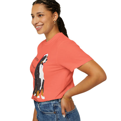 Capricorn Dog Unisex Garment-Dyed T-Shirt - Strong, Elegant, and Lazer Focused