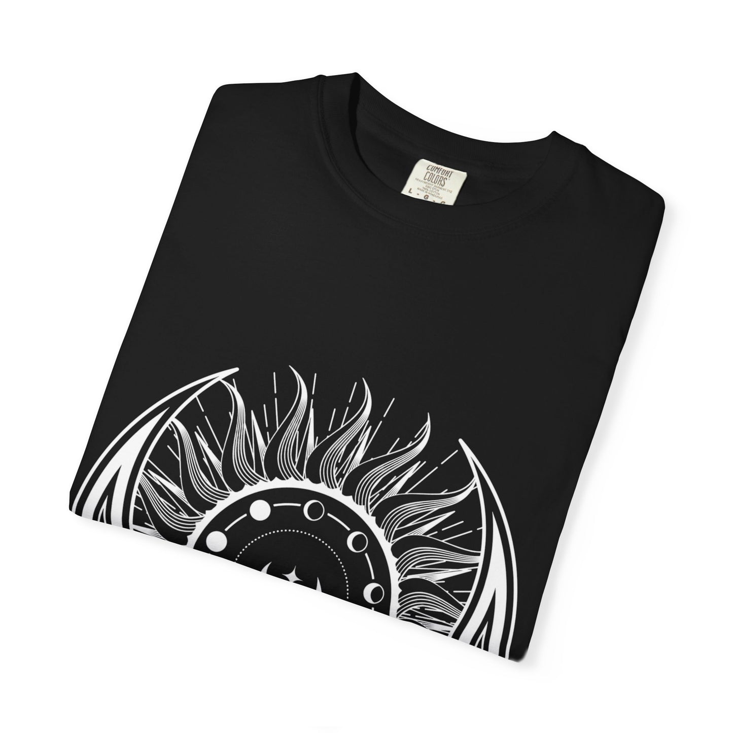 Celestial Suns & Moons T-Shirt, Cosmic Graphic Tee, Unisex Space Shirt, Astrology Apparel, Horoscope Gift for Him/Her