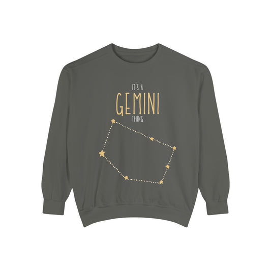 Gemini Sweatshirt, Zodiac Gift, Astrology Apparel, Unisex Pullover, Astrology Sweatshirt, Birthday Gift for Geminis