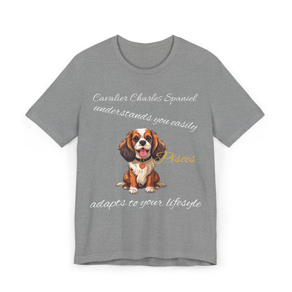 Cavalier Charles Spaniel Pisces T-Shirt - Perfect for Dog Lovers