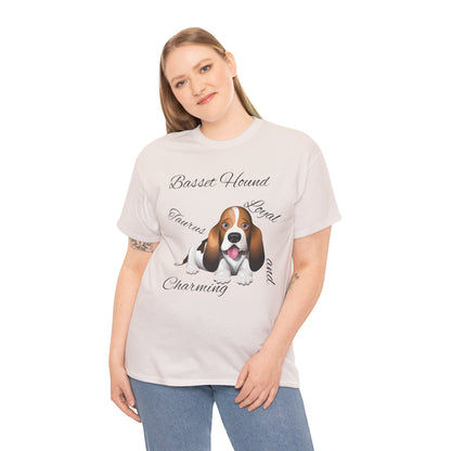 Cute Beagle Dog Graphic Unisex Heavy Cotton Tee