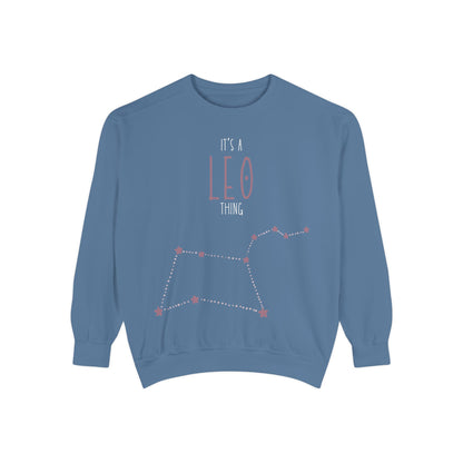 Leo Zodiac Sweatshirt, Astrology Gift, Horoscope Apparel, Unisex Fashion, Birthday Celebration, Cozy Layering