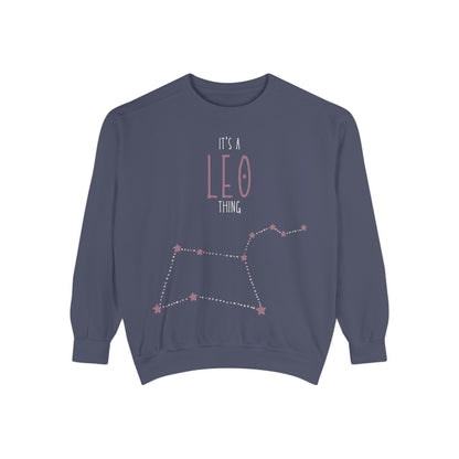 Leo Zodiac Sweatshirt, Astrology Gift, Horoscope Apparel, Unisex Fashion, Birthday Celebration, Cozy Layering